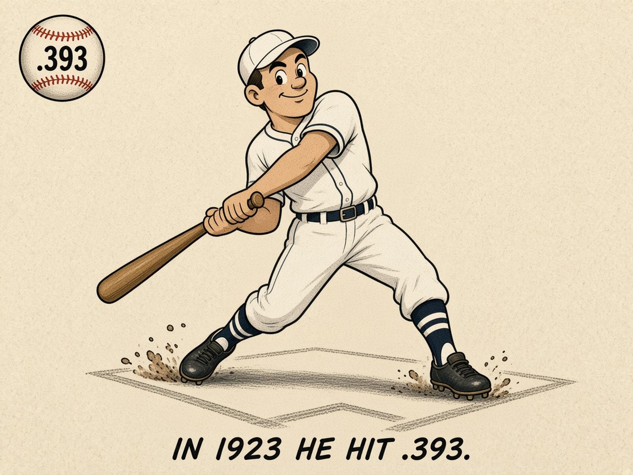 Babe Ruth 1923 — .393 AVG