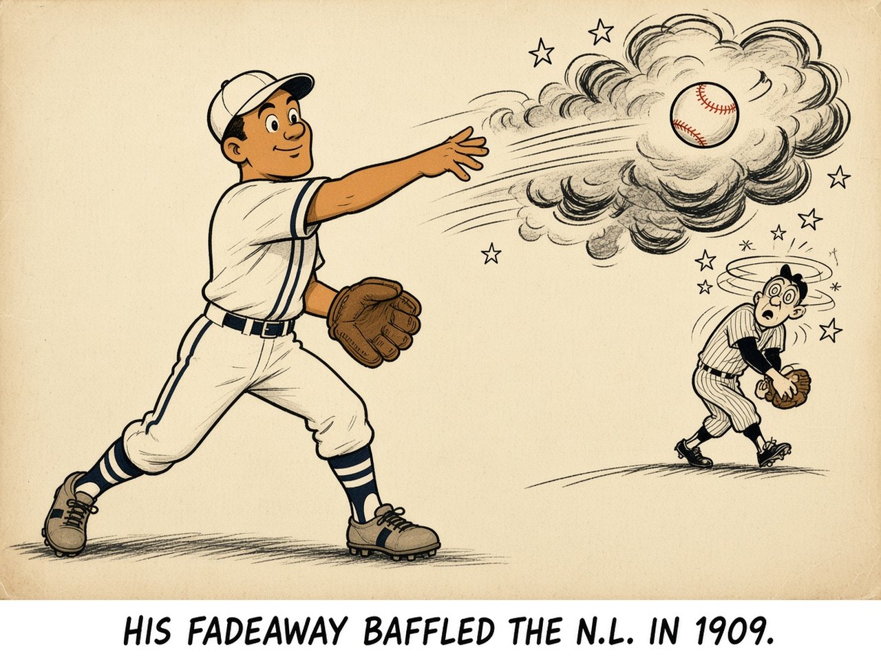 Christy Mathewson 1909 — THE FADEAWAY
