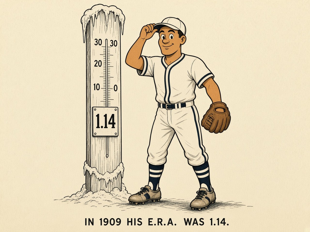 Christy Mathewson 1909 — 1.14 E.R.A