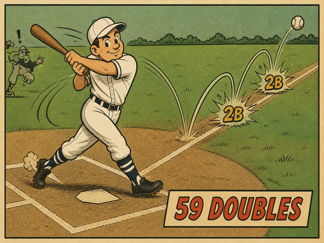 Chuck Klein 1930 — 59 DOUBLES