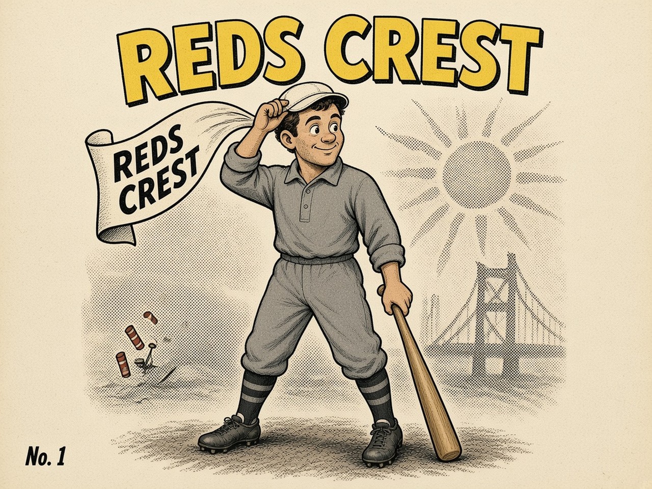 Edd Roush 1917 — REDS CREST