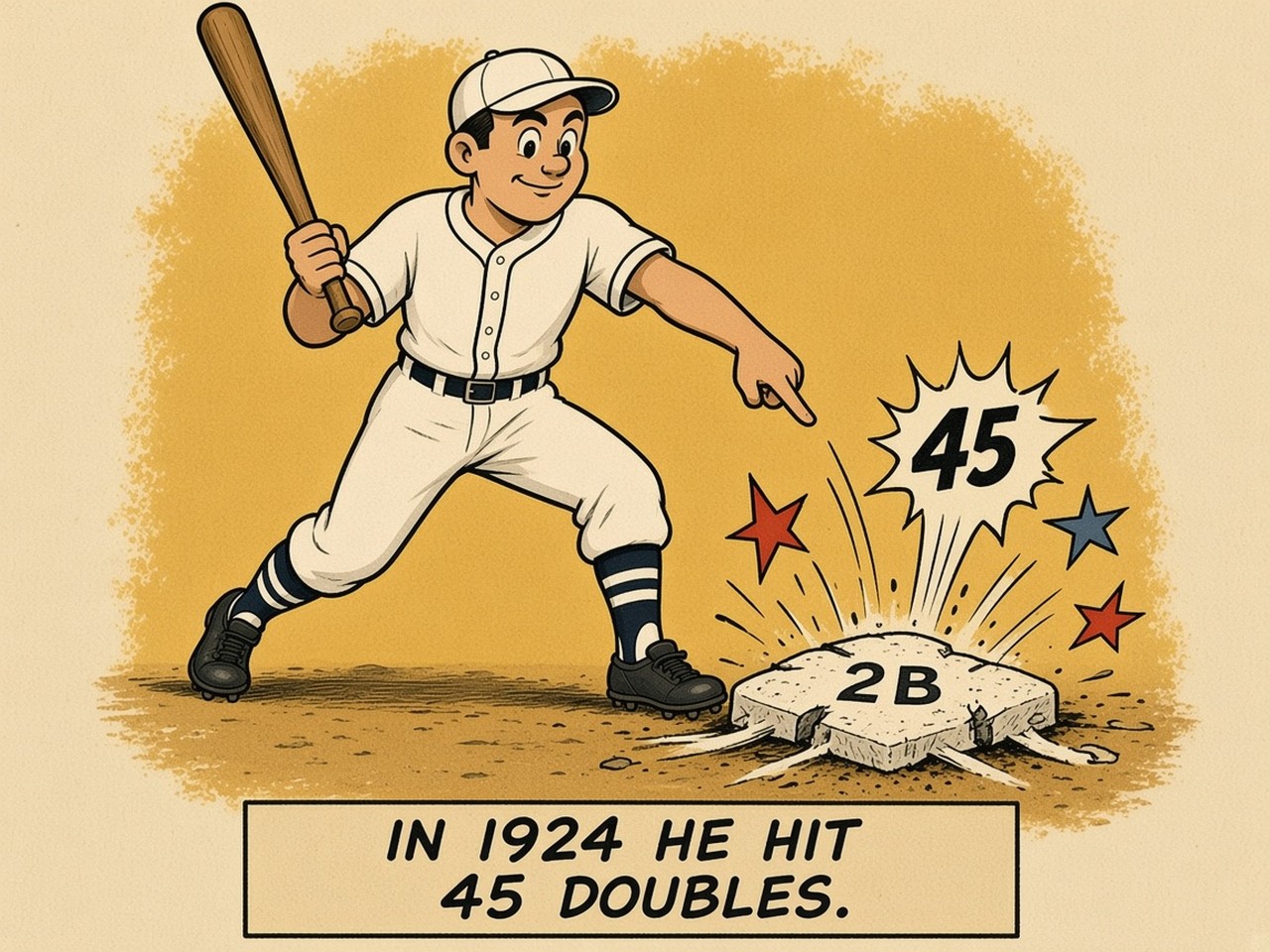Harry Heilmann 1924 — 45 DOUBLES