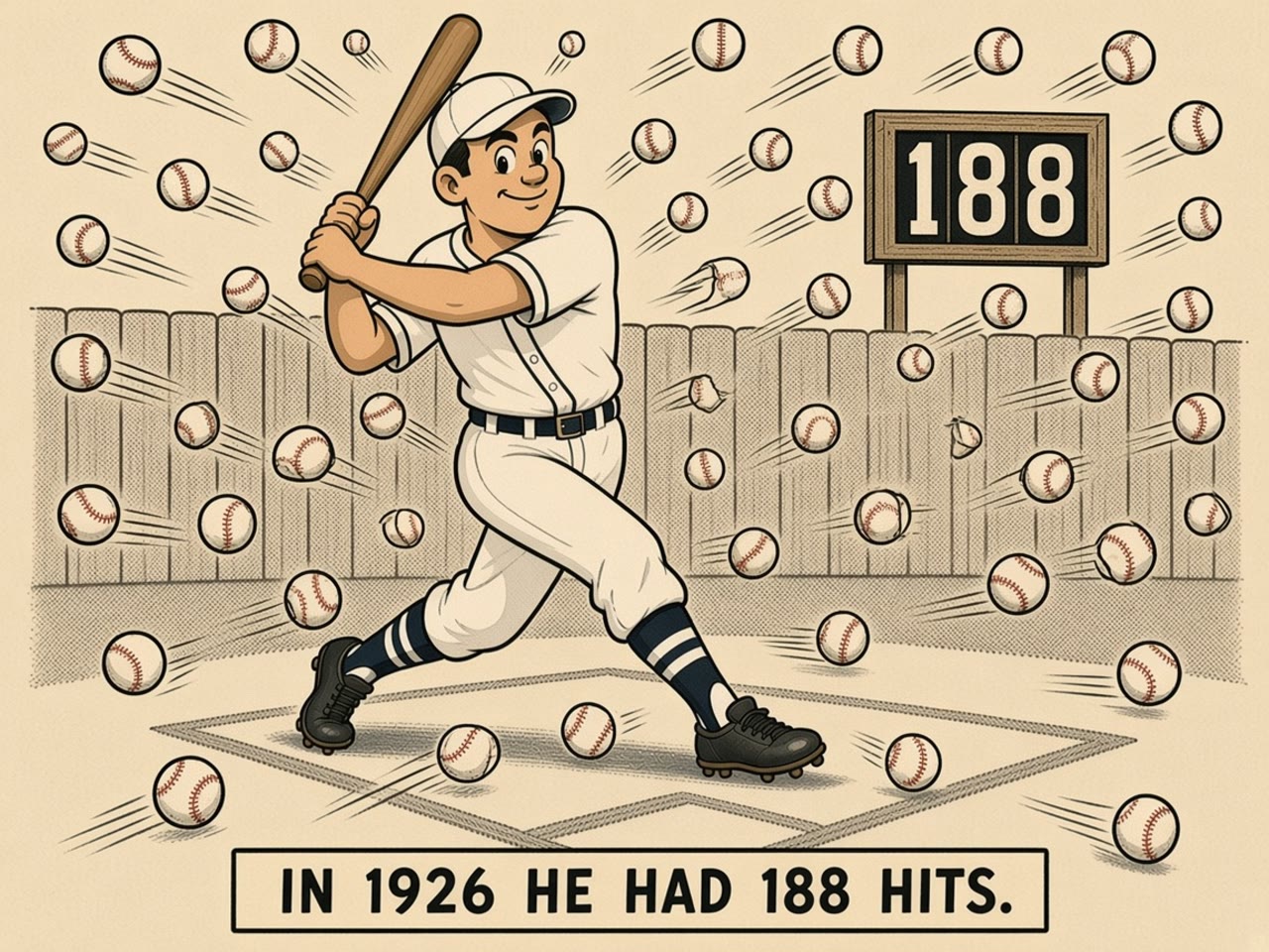 Heinie Manush 1926 — 188 HITS