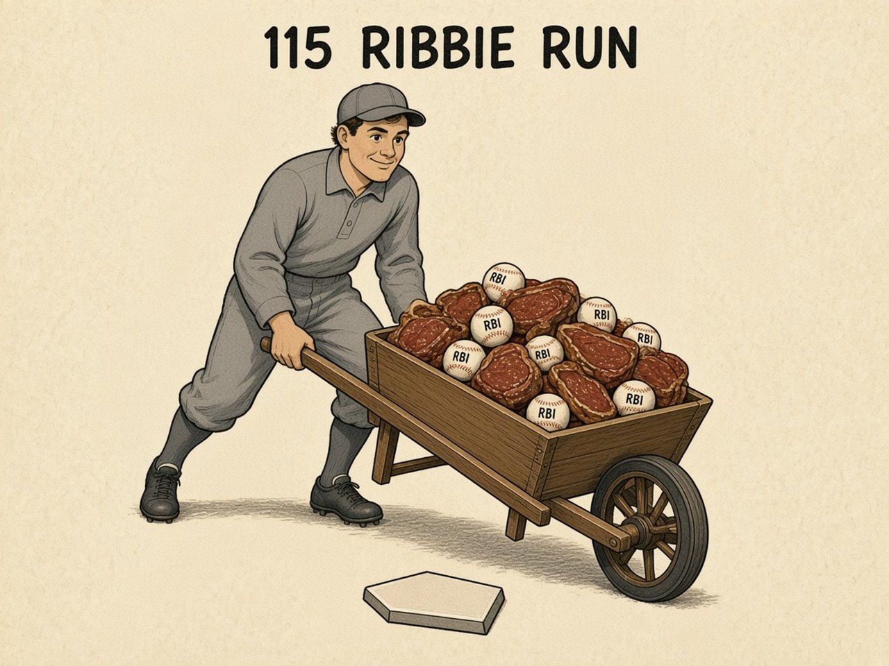 Home Run Baker 1911 — 115 RIBBIE RUN