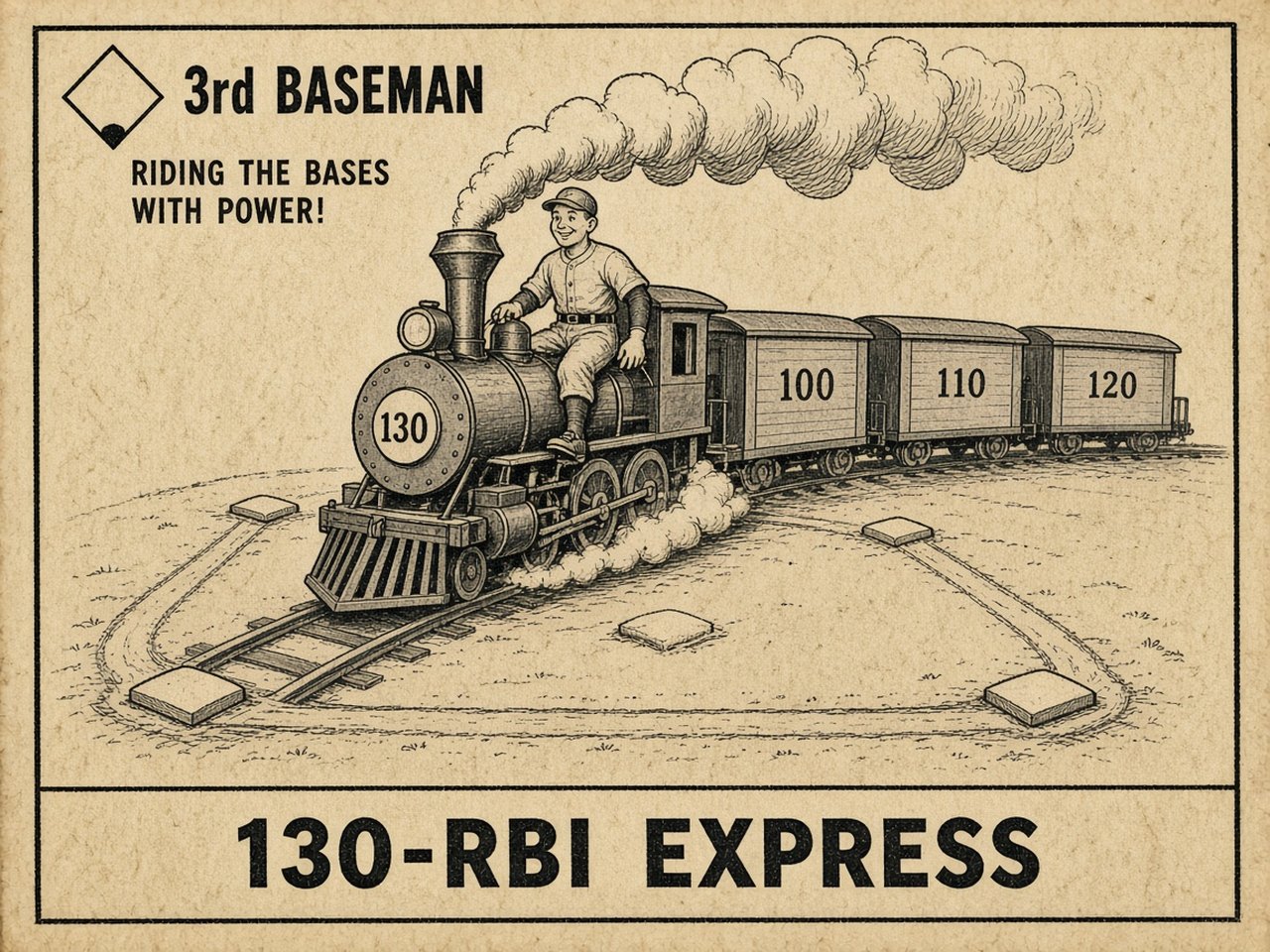 Home Run Baker 1912 — 130-RBI EXPRESS