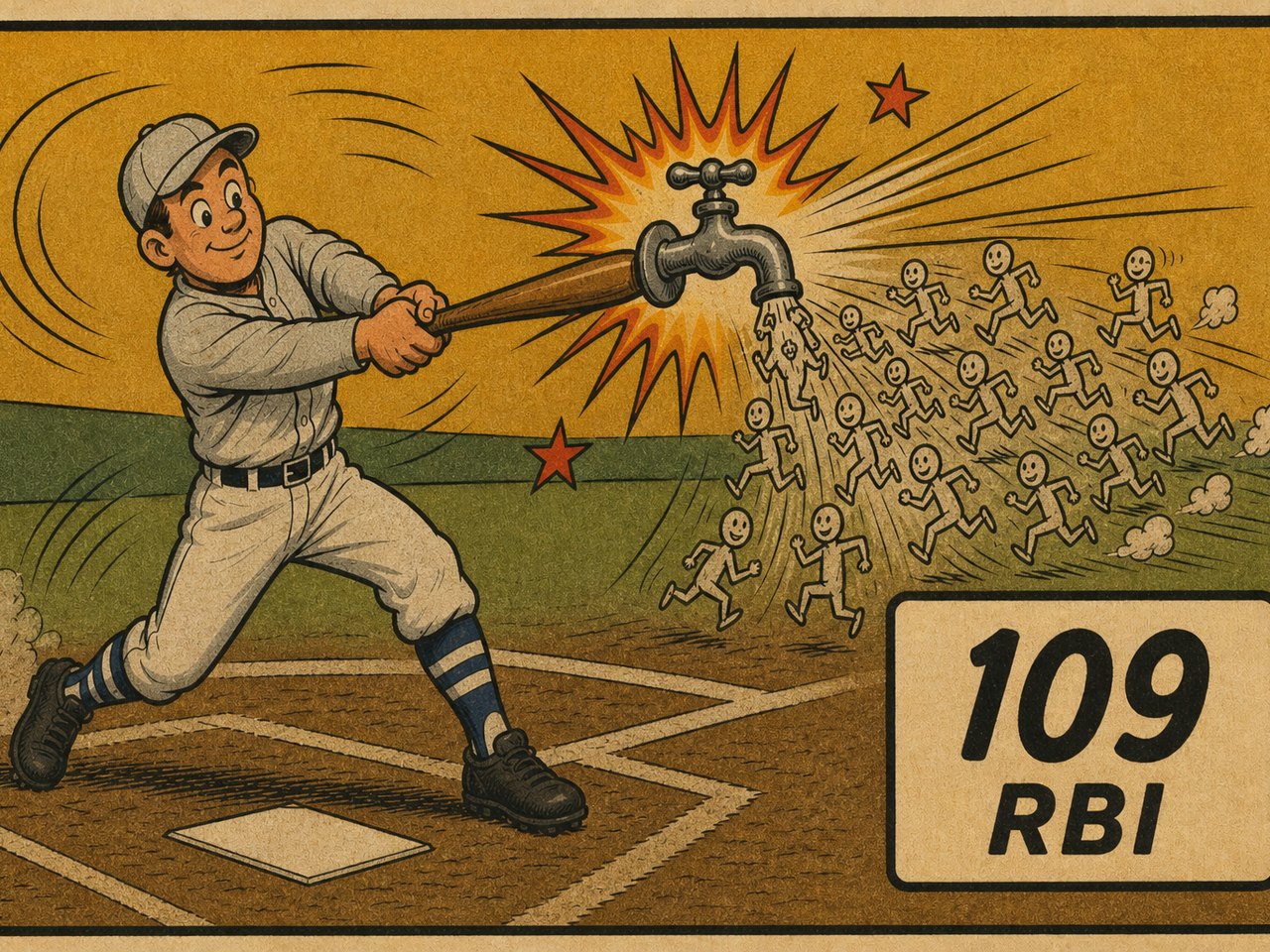 Honus Wagner 1908 — 109 RBI