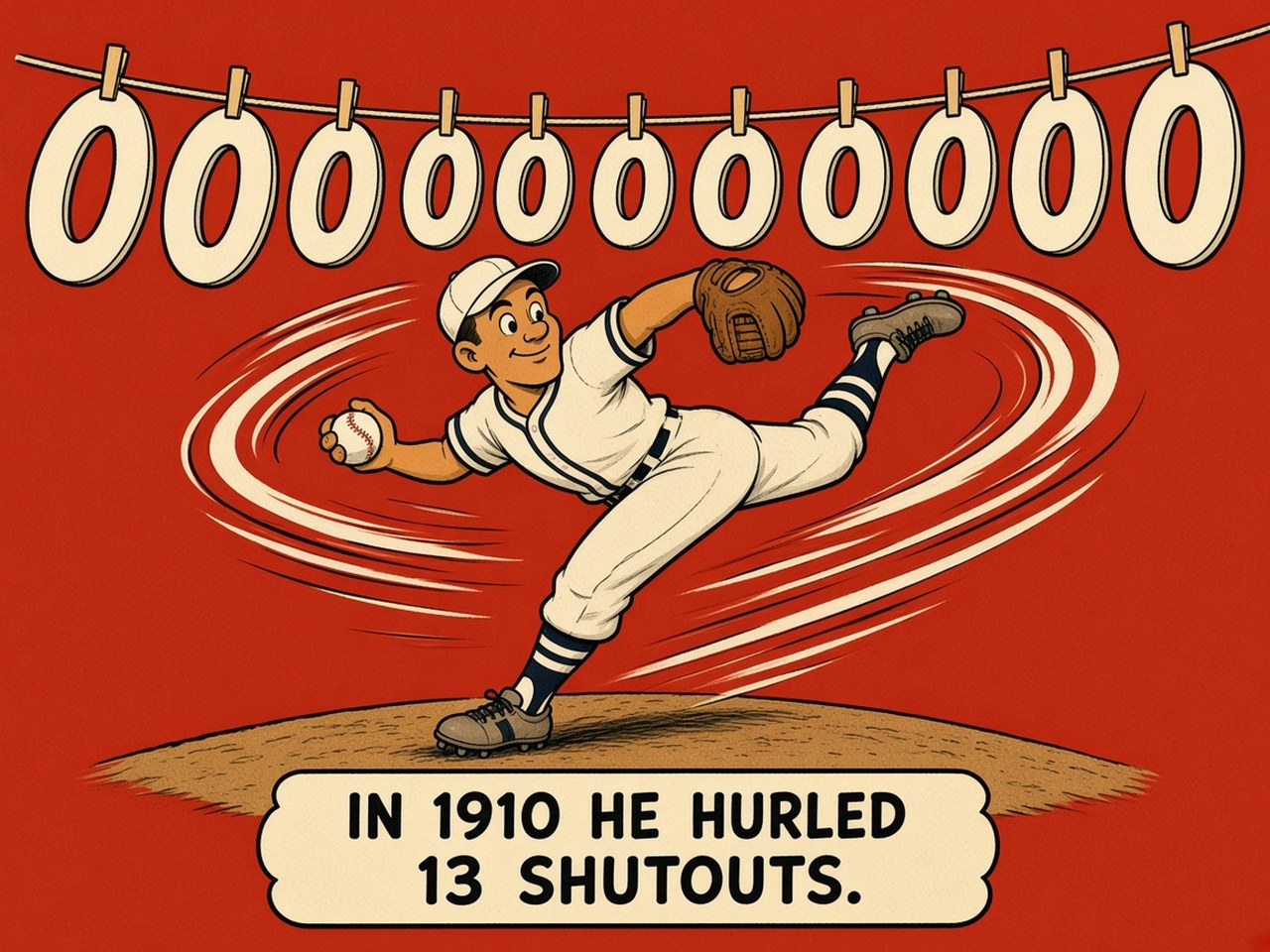 Jack Coombs 1910 — 13 SHUTOUTS