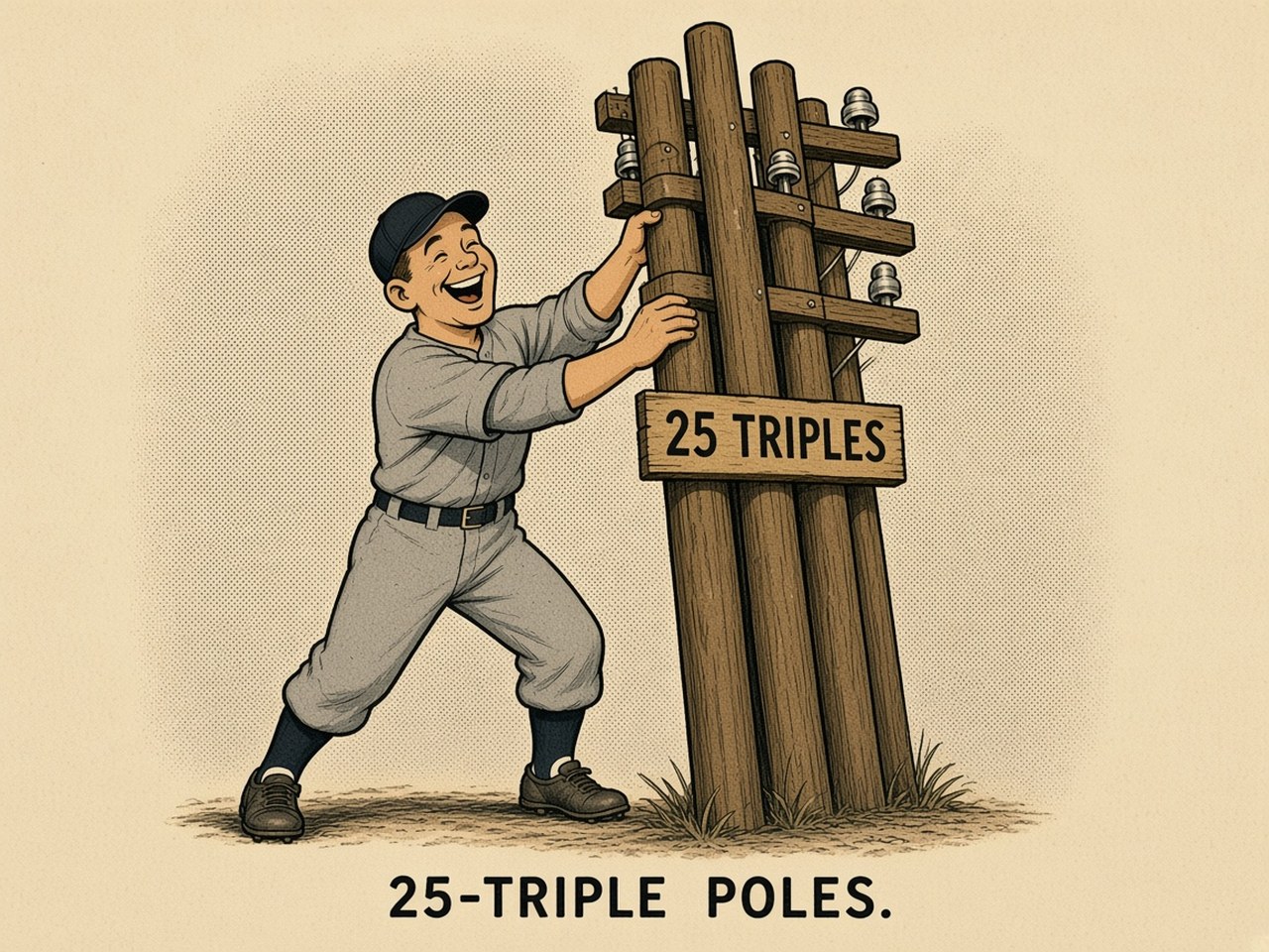 Larry Doyle 1911 — 25-TRIPLE POLES