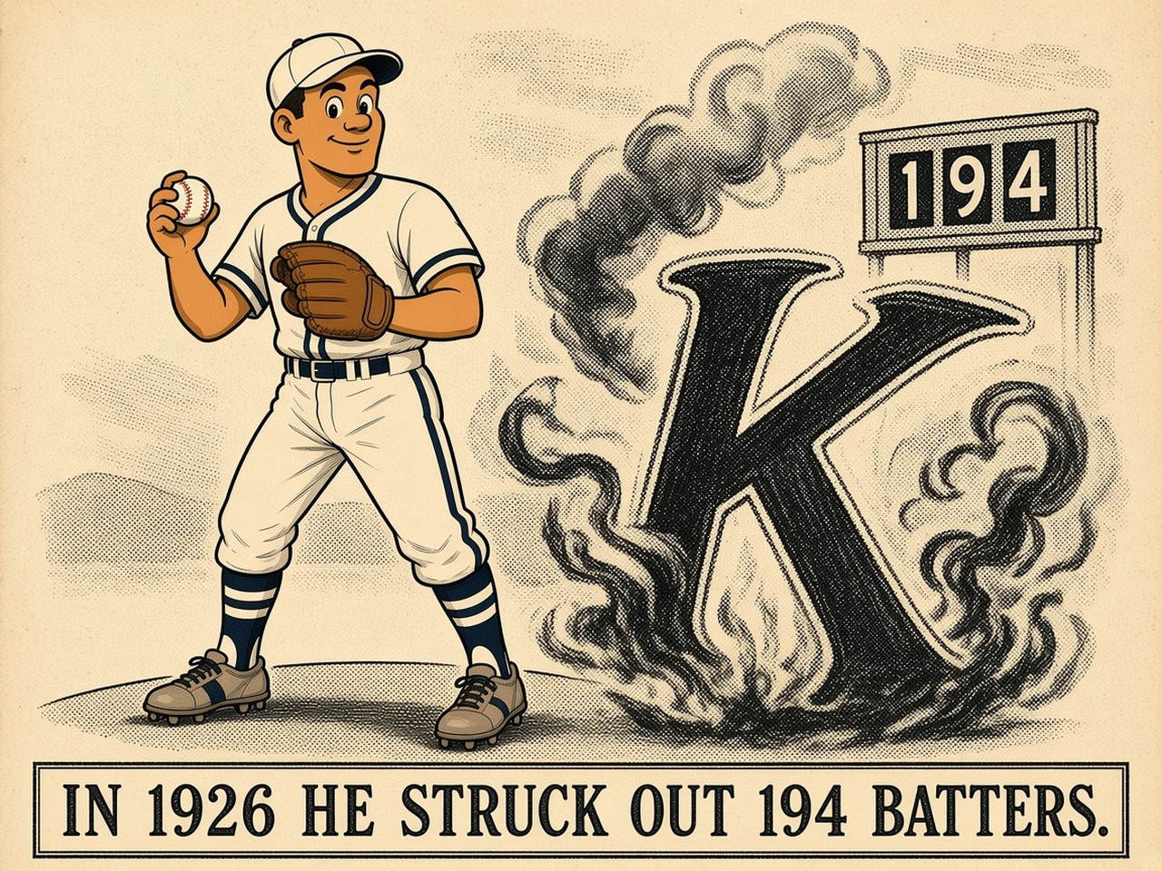 Lefty Grove 1926 — 194 STRIKEOUTS