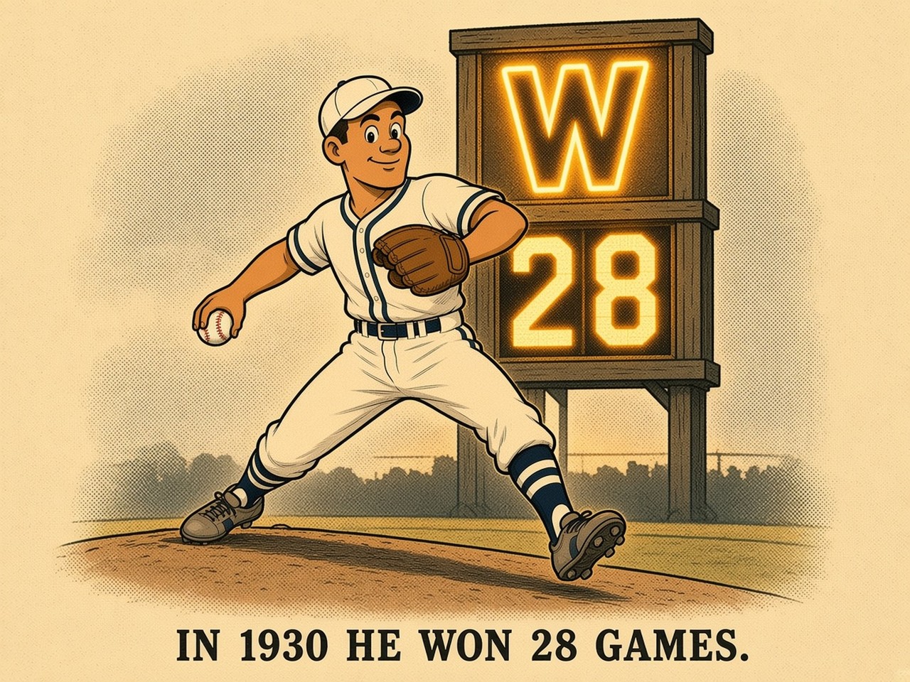 Lefty Grove 1930 — 28 WINS