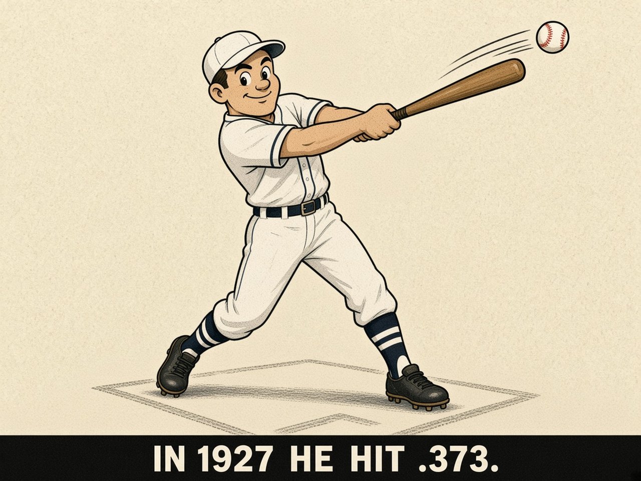 Lou Gehrig 1927 — .373 AVG