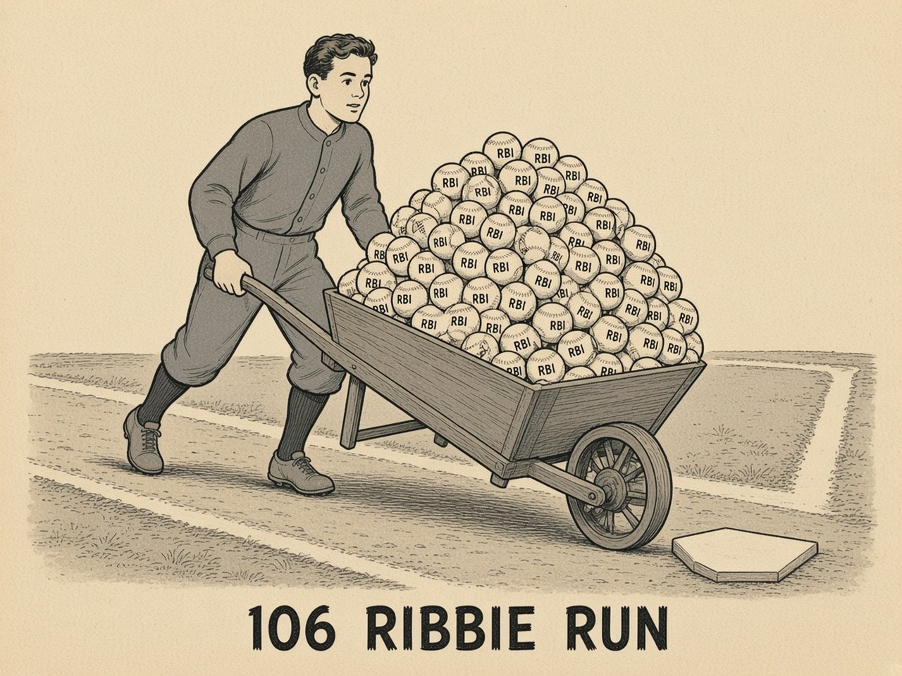 Mike Donlin 1908 — 106 RIBBIE RUN