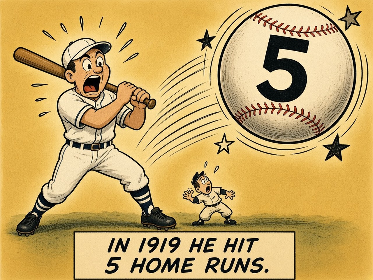 Rabbit Maranville 1919 — 5 HOME RUNS