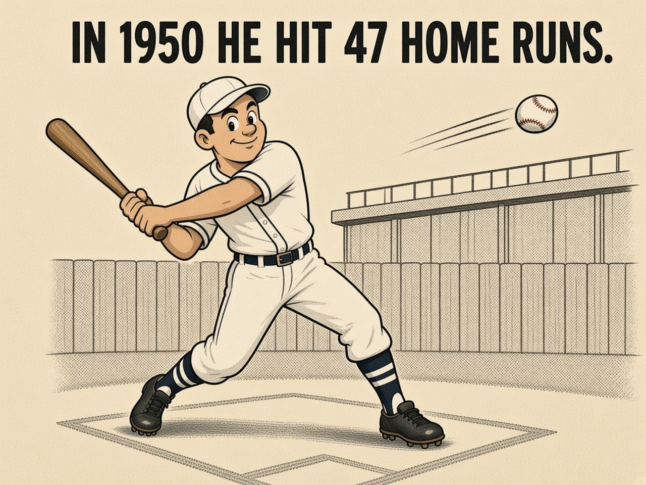 Ralph Kiner 1950 — 47 HOME RUNS