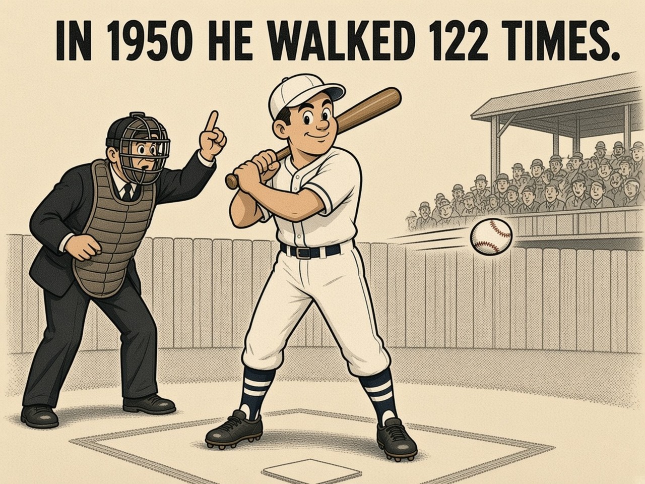 Ralph Kiner 1950 — 122 WALKS
