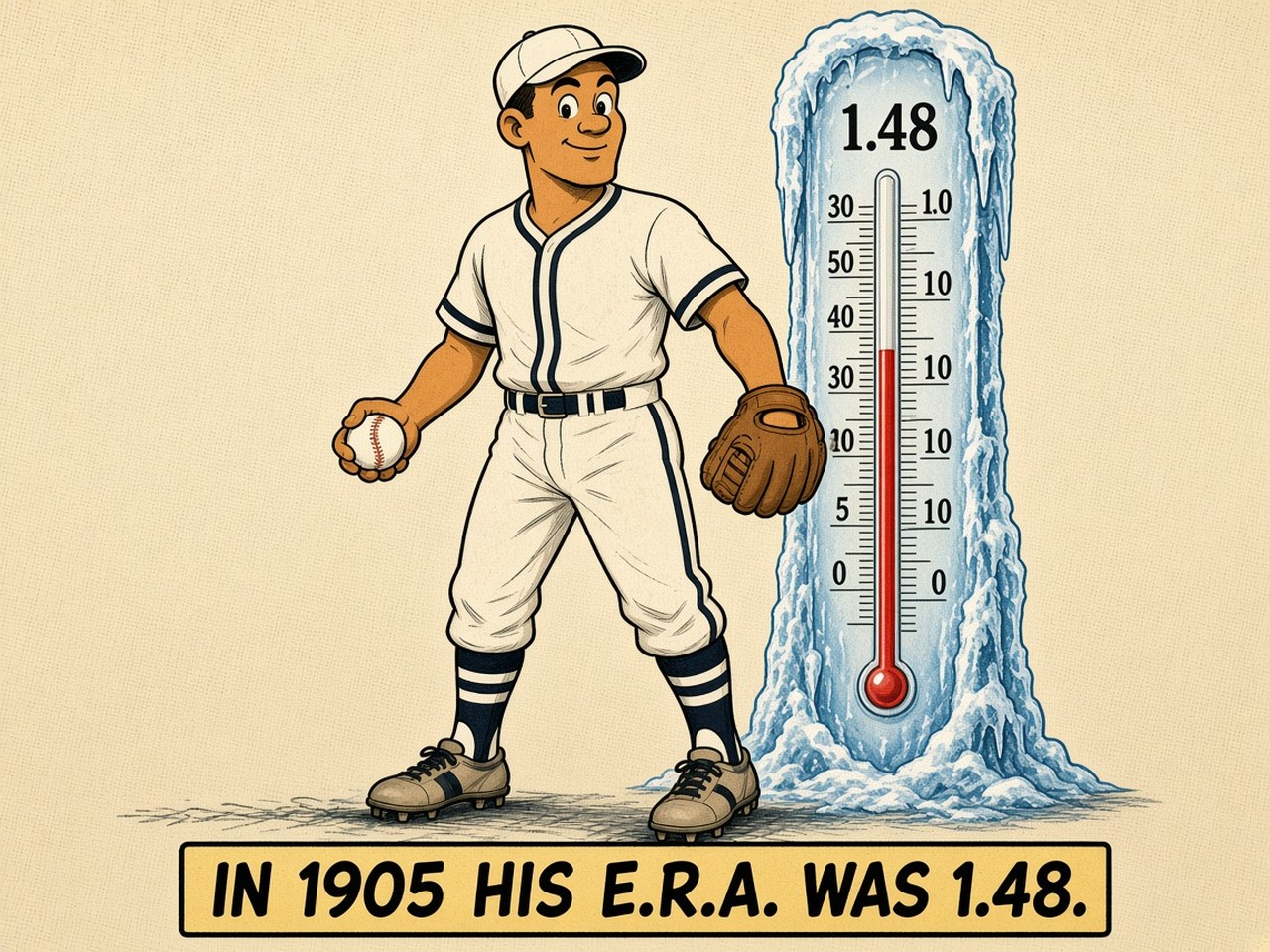 Rube Waddell 1905 — 1.48 E.R.A