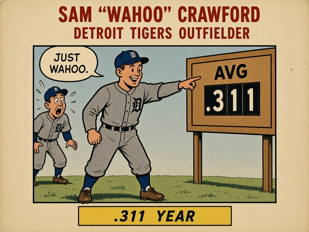 Sam Crawford 1908 — .311 YEAR