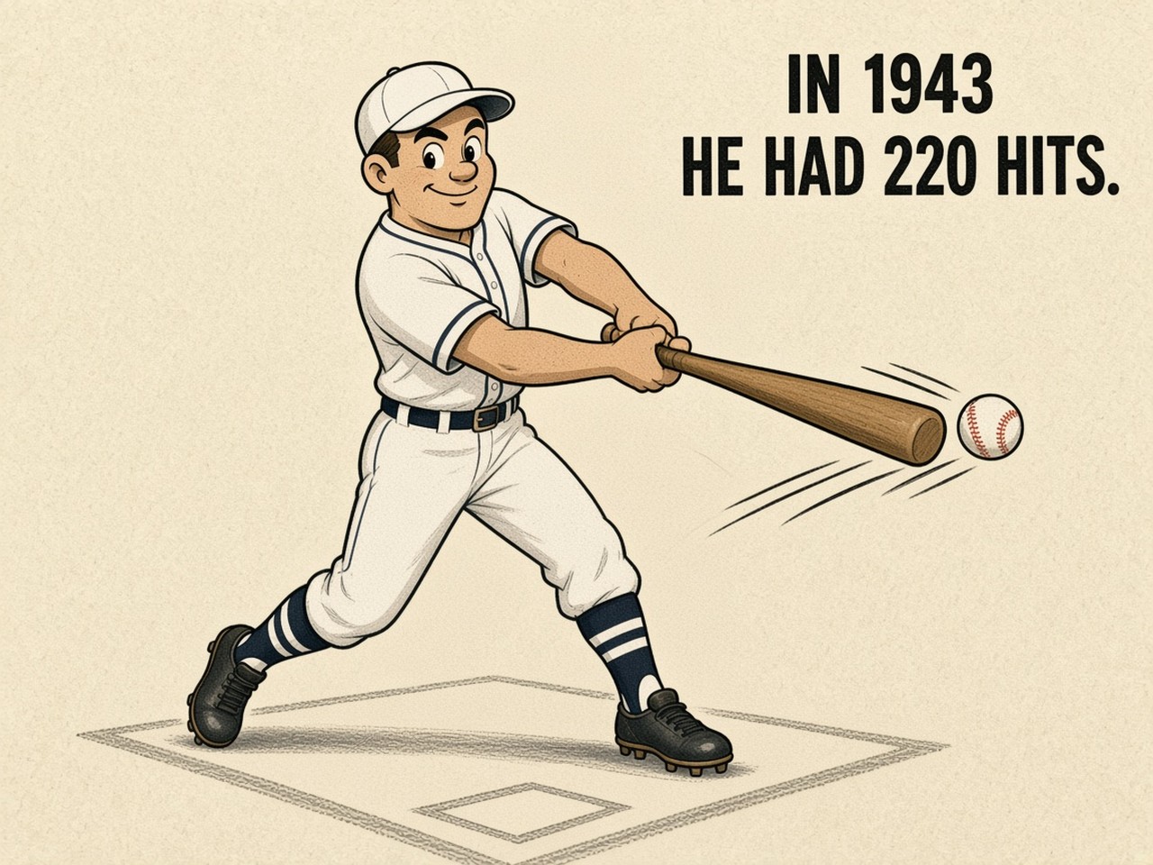 Stan Musial 1943 — 220 HITS