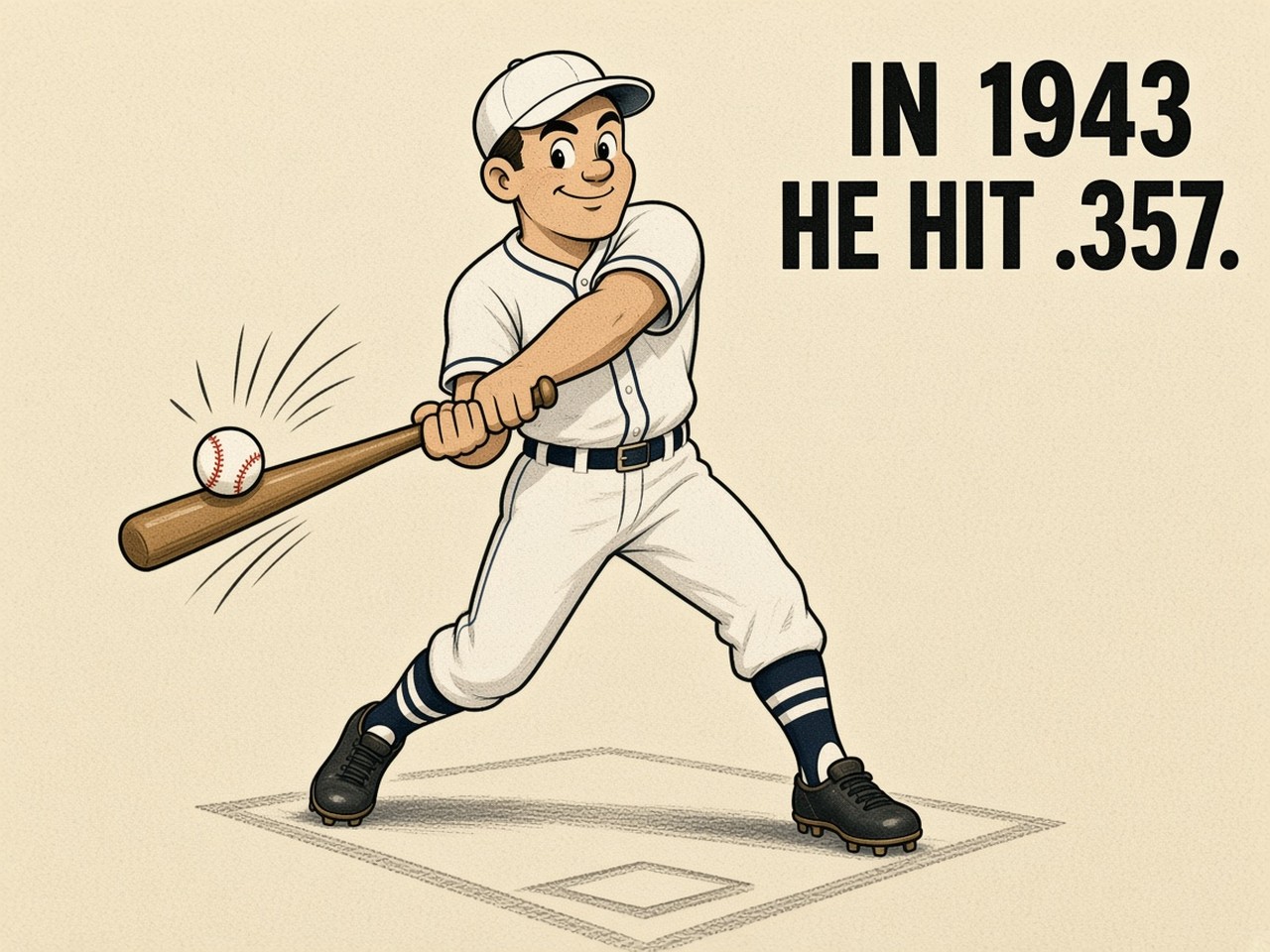 Stan Musial 1943 — .357 AVG
