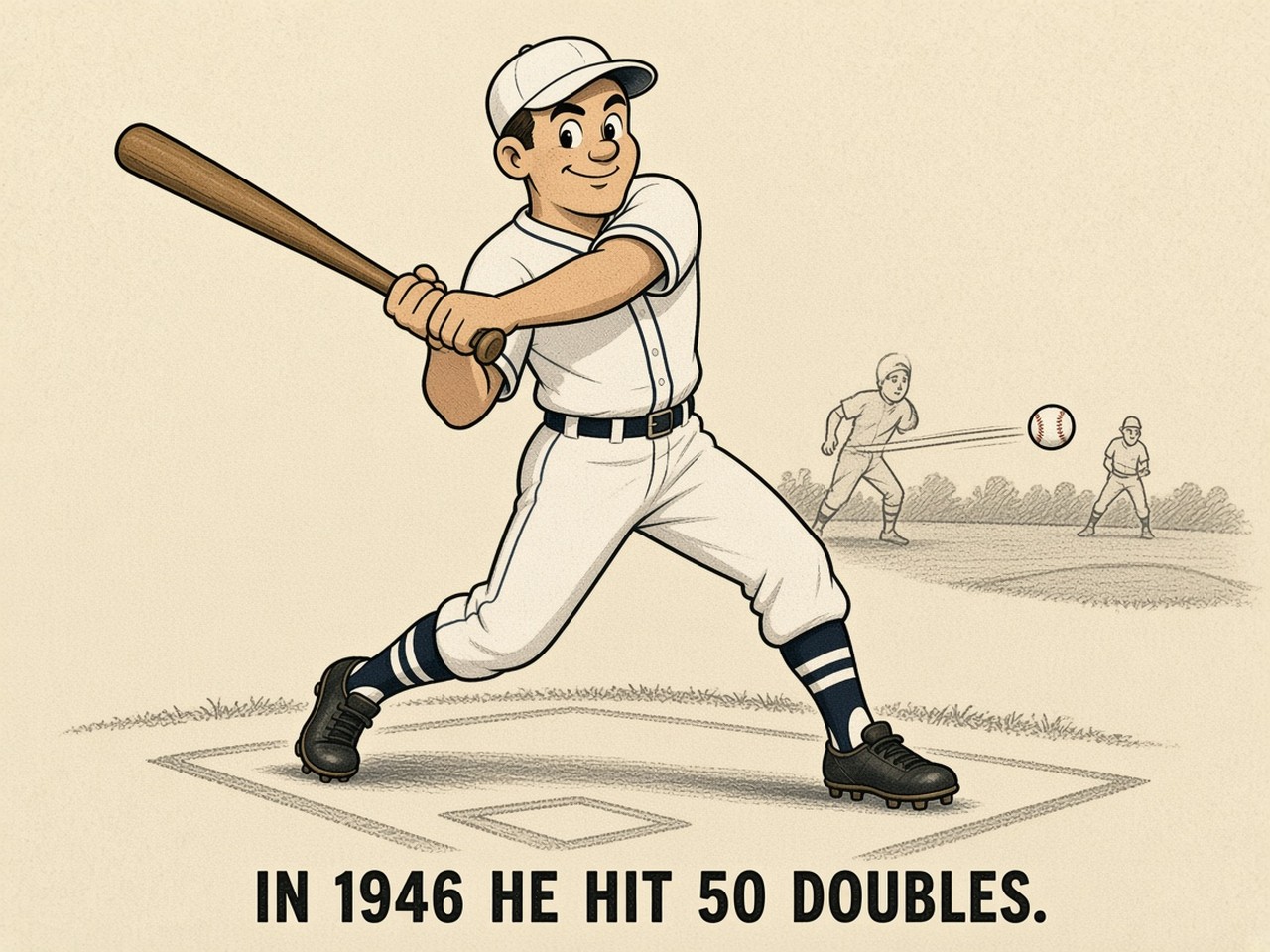 Stan Musial 1946 — 50 DOUBLES