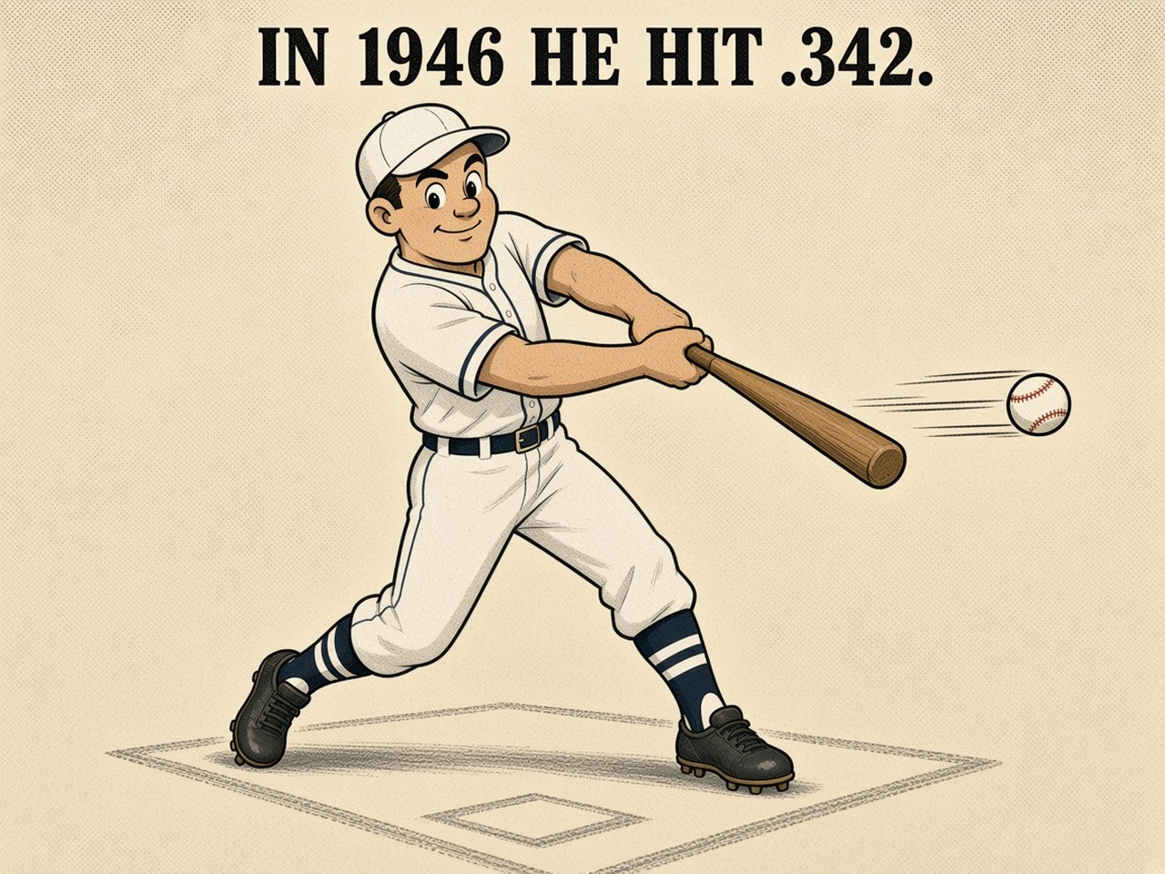 Ted Williams 1946 — .342 AVG