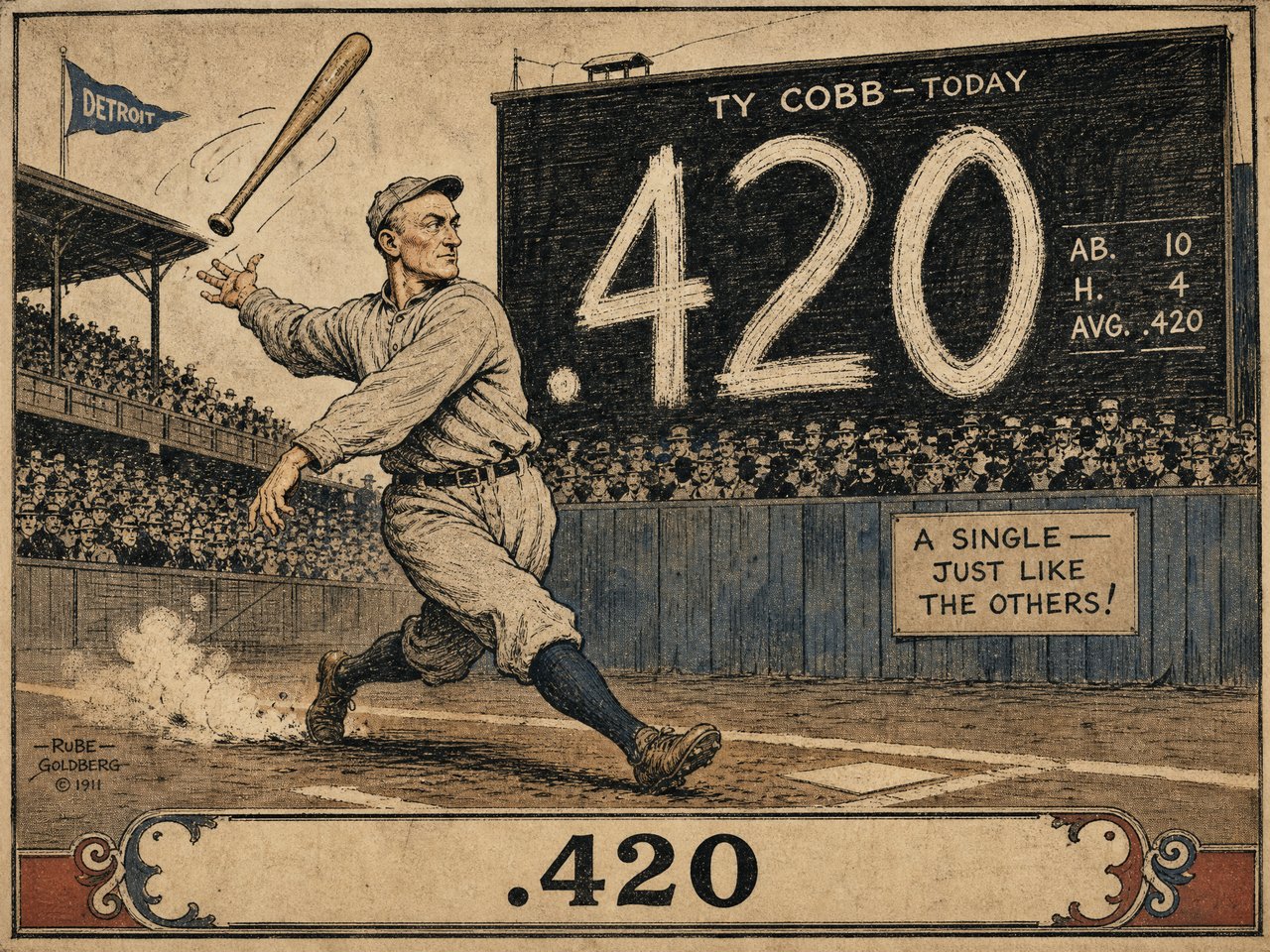 Ty Cobb 1911 — .420
